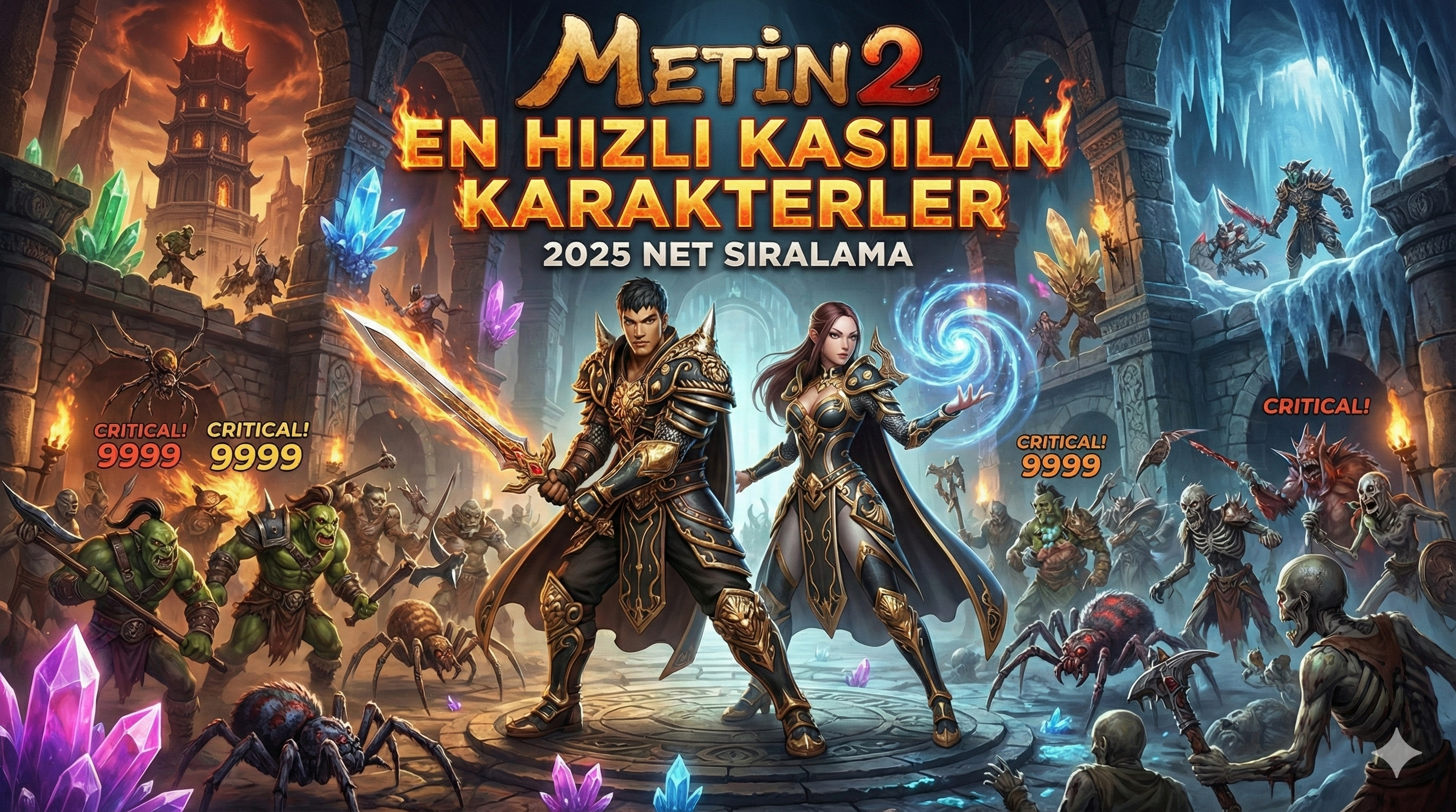 Metin2 En Hızlı Kasılan Karakterler: 2025 Sıralaması (Net)