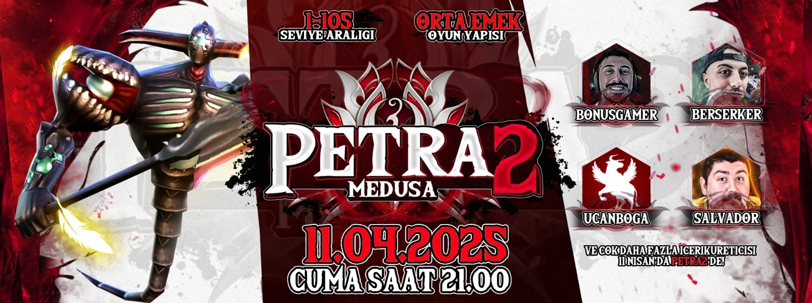 Petra2 - Metin2 Özel Sunucu Petra2 - Metin2 PVP Sunucu Bannerı