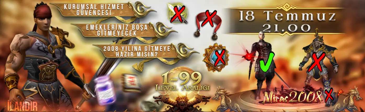 Miras2008 - Metin2 Özel Sunucu Miras2008 - Metin2 PVP Sunucu Bannerı