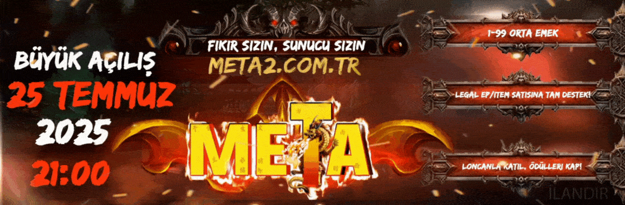 Metamt2 - Metin2 Özel Sunucu Metamt2 - Metin2 PVP Sunucu Bannerı