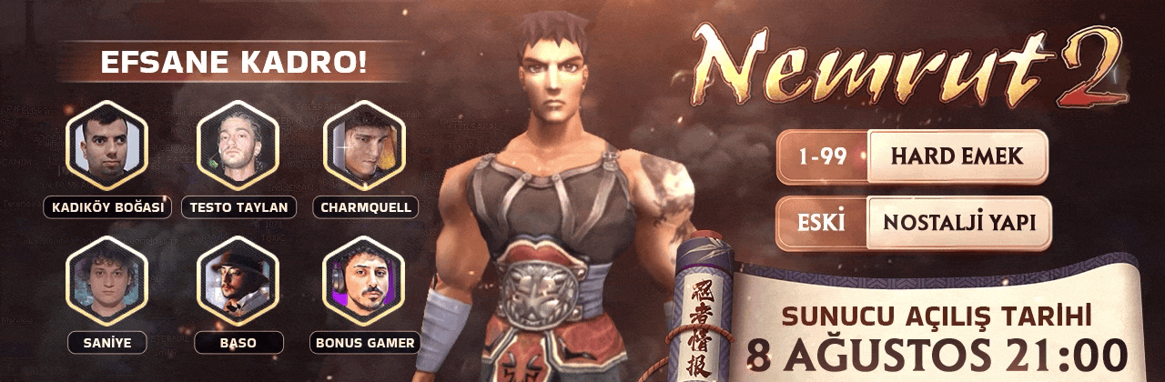 Nemrut Mt2 1-99 Level Hard Emek - Metin2 Özel Sunucu Nemrut Mt2 1-99 Level Hard Emek - Metin2 PVP Sunucu Bannerı