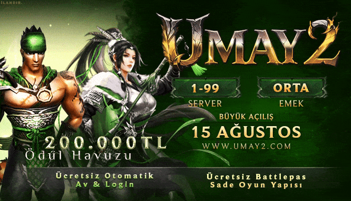 Umay2 1-99 Efsane Emek Server 2025 - Metin2 Özel Sunucu Umay2 1-99 Efsane Emek Server 2025 - Metin2 PVP Sunucu Bannerı