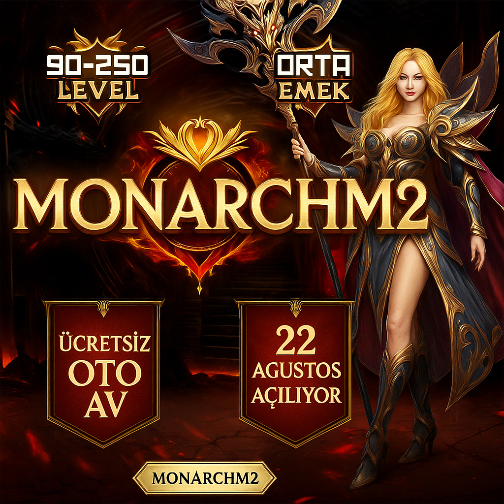 Monarch2 Rinamt2 Tarzı Orta Emek server - Metin2 Özel Sunucu Monarch2 Rinamt2 Tarzı Orta Emek server - Metin2 PVP Sunucu Bannerı