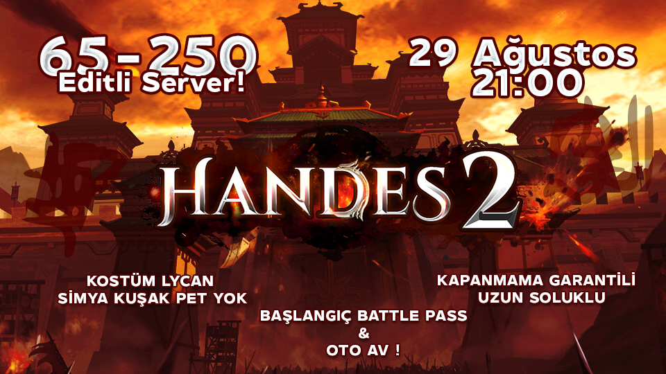 Handes2 65-250 Editli Pvp Server - Metin2 Özel Sunucu Handes2 65-250 Editli Pvp Server - Metin2 PVP Sunucu Bannerı
