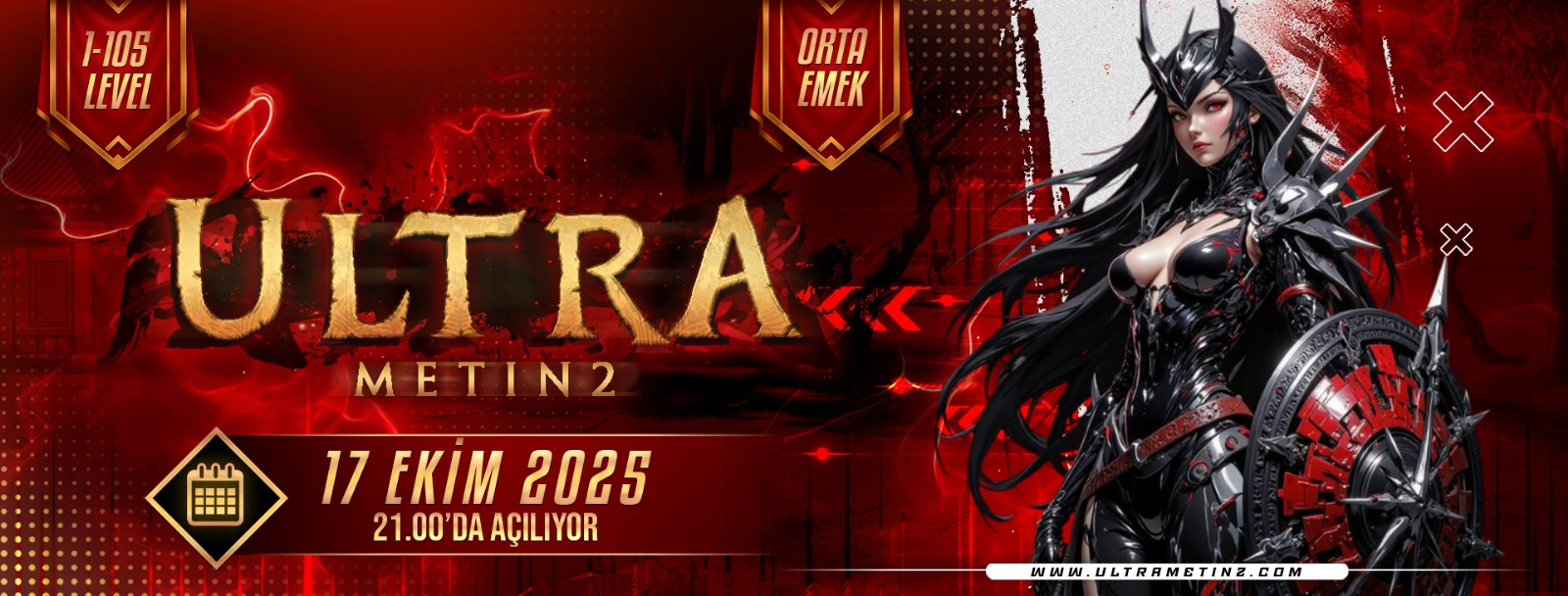 UltraMt2 - 1-105 Orta Emek - 17 Ekim'de Açılıyor ! - Metin2 Özel Sunucu UltraMt2 - 1-105 Orta Emek - 17 Ekim'de Açılıyor ! - Metin2 PVP Sunucu Bannerı