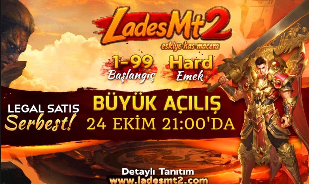 LADESMT2 - Metin2 Özel Sunucu LADESMT2 - Metin2 PVP Sunucu Bannerı