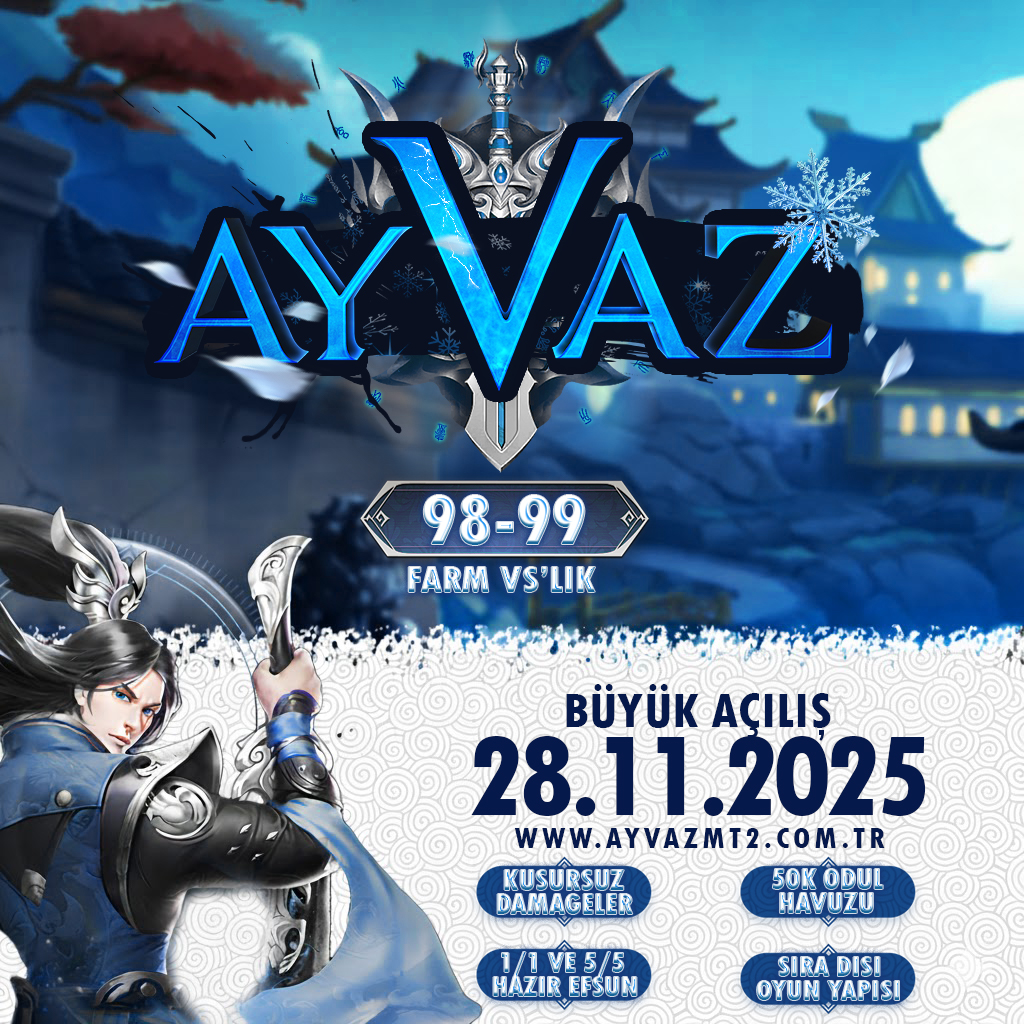 Ayvazmt2 - Metin2 Özel Sunucu Ayvazmt2 - Metin2 PVP Sunucu Bannerı