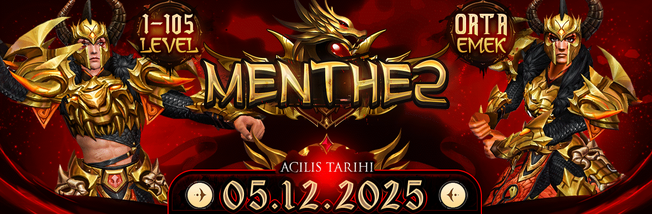 Menthe2 1-105 Eski Tarz Orta Emek | 5 Aralık Cuma Büyük Açılış! - Metin2 Özel Sunucu Menthe2 1-105 Eski Tarz Orta Emek | 5 Aralık Cuma Büyük Açılış! - Metin2 PVP Sunucu Bannerı
