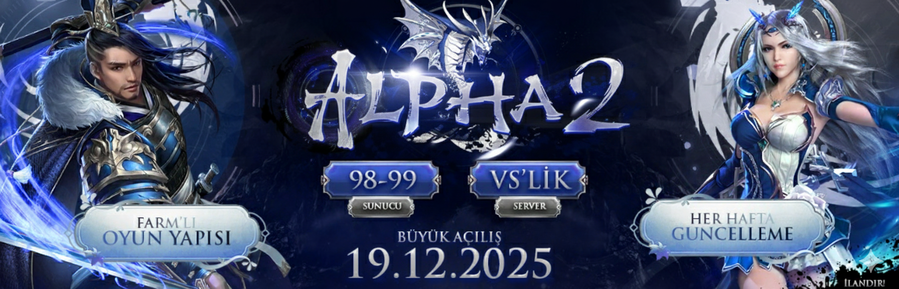 Alpha2 98-99 Wslik Server - 19 Aralık Cuma Açılıyor - Metin2 Özel Sunucu Alpha2 98-99 Wslik Server - 19 Aralık Cuma Açılıyor - Metin2 PVP Sunucu Bannerı