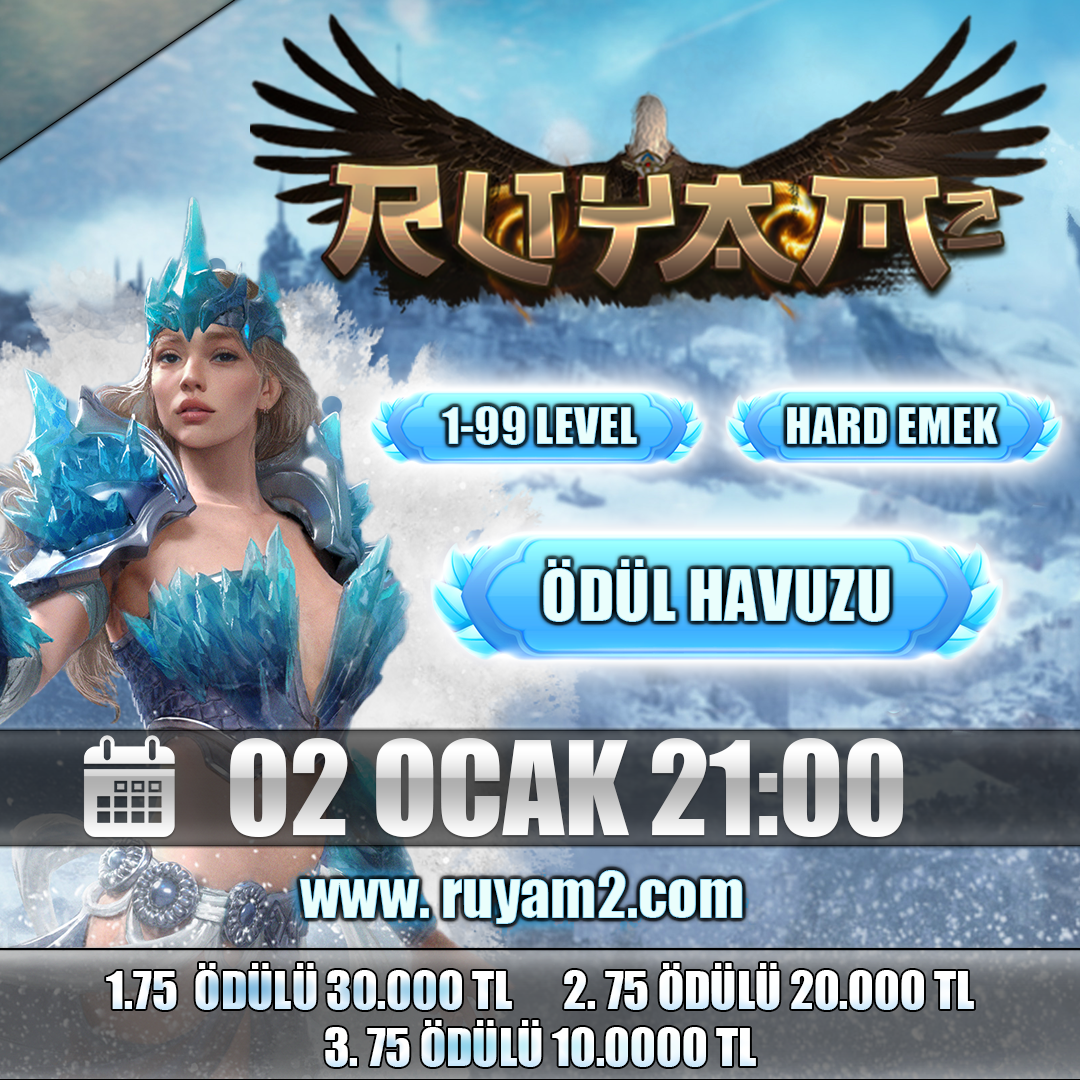 RüyaM2 | 1-99 HardSchool Emek Server | 2 Ocakta açılıyor - Metin2 Özel Sunucu RüyaM2 | 1-99 HardSchool Emek Server | 2 Ocakta açılıyor - Metin2 PVP Sunucu Bannerı