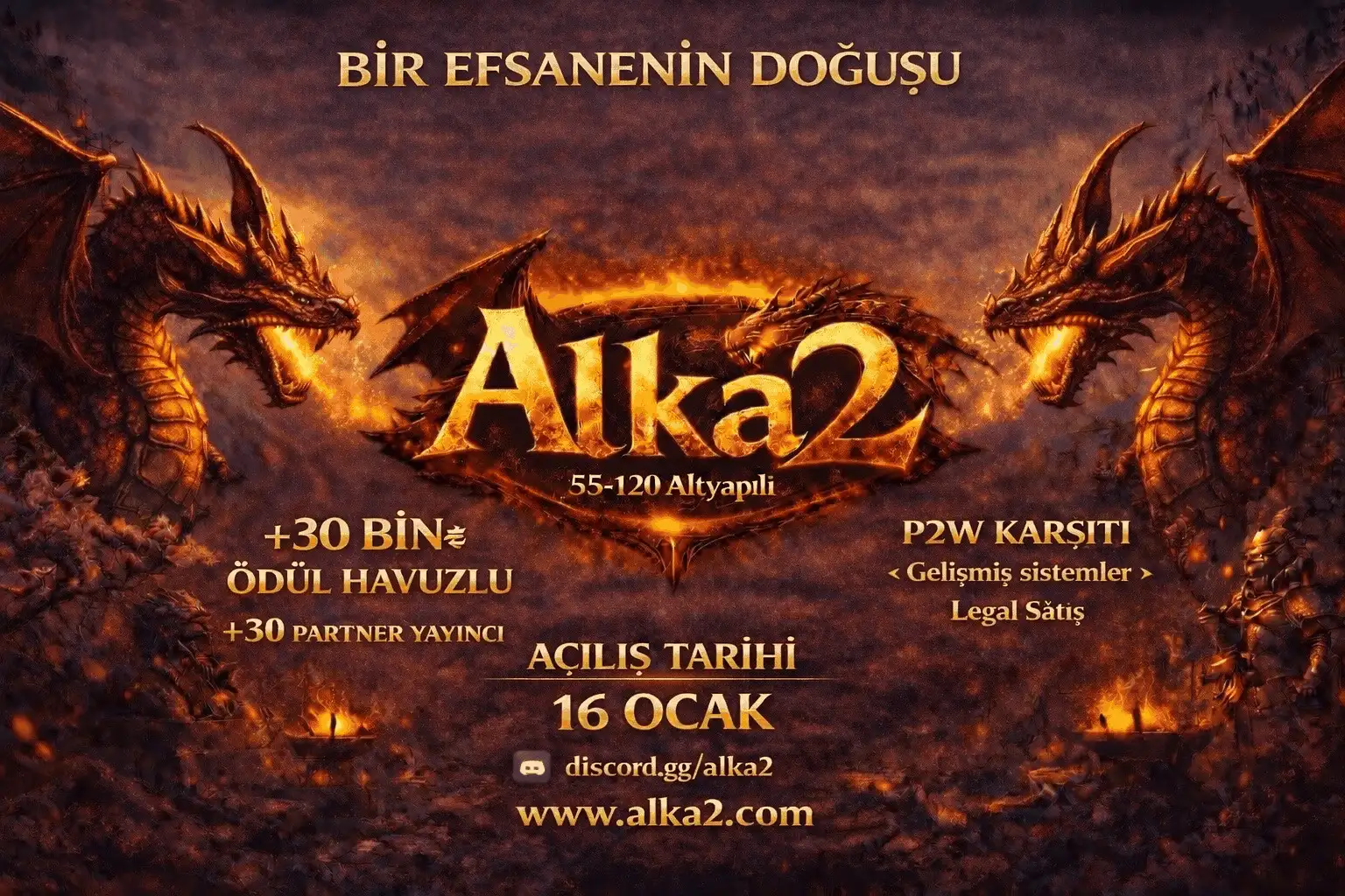 Alka2: 55-120 Orta Emek Özellikleri ve 16 Ocak 2026 Açılış Detayları - Metin2 Özel Sunucu Alka2: 55-120 Orta Emek Özellikleri ve 16 Ocak 2026 Açılış Detayları - Metin2 PVP Sunucu Bannerı