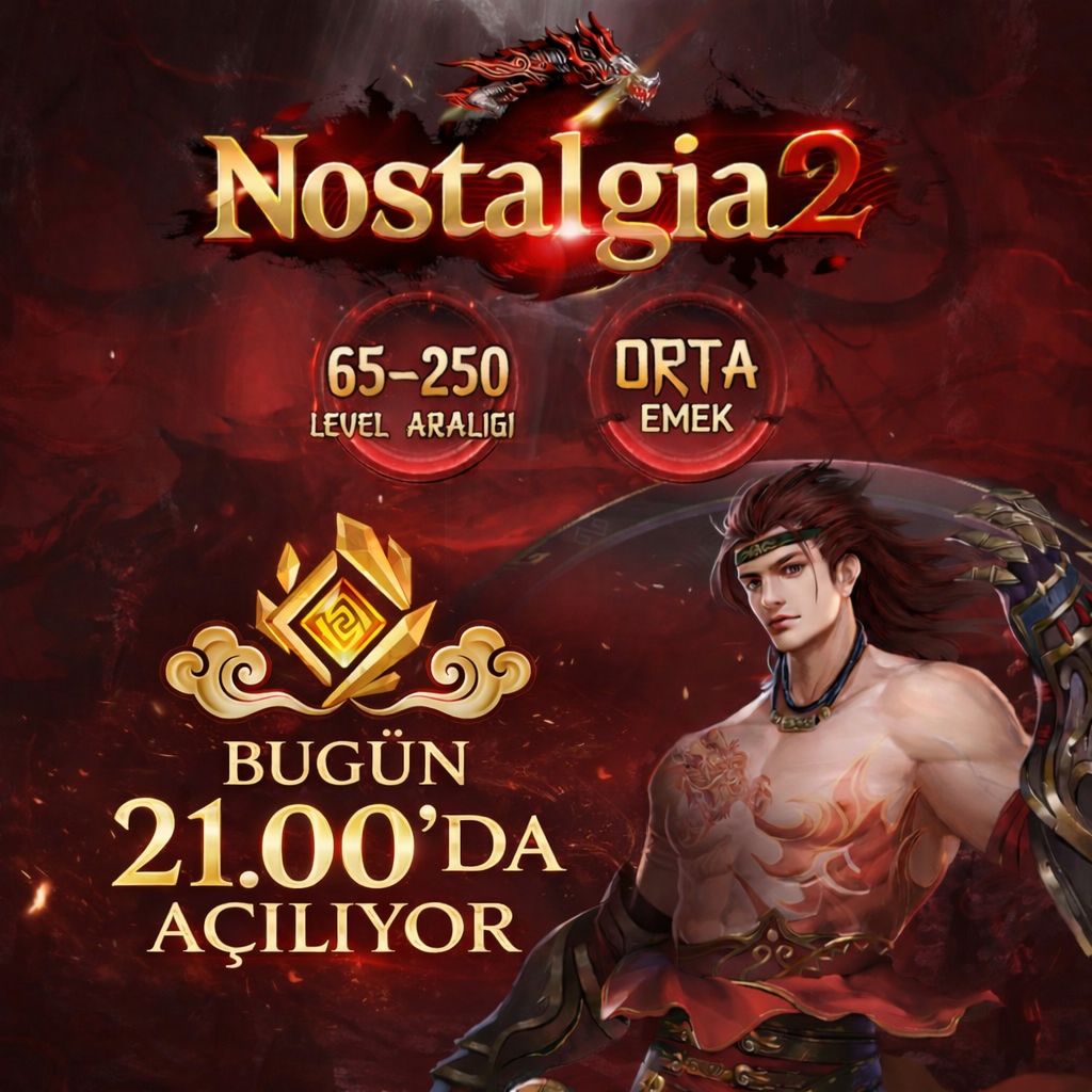 Nostalgia2 65-250 Bugün 21.00 Da Açılıyor.! - Metin2 Özel Sunucu Nostalgia2 65-250 Bugün 21.00 Da Açılıyor.! - Metin2 PVP Sunucu Bannerı