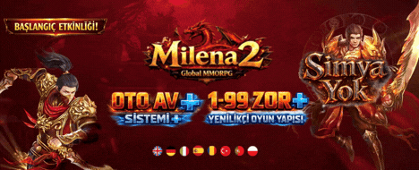 Milena2 Global | 1-99 Zor Oyun, Yeni Nesil Sistemler | Hard+ - Metin2 Özel Sunucu Milena2 Global | 1-99 Zor Oyun, Yeni Nesil Sistemler | Hard+ - Metin2 PVP Sunucu Bannerı