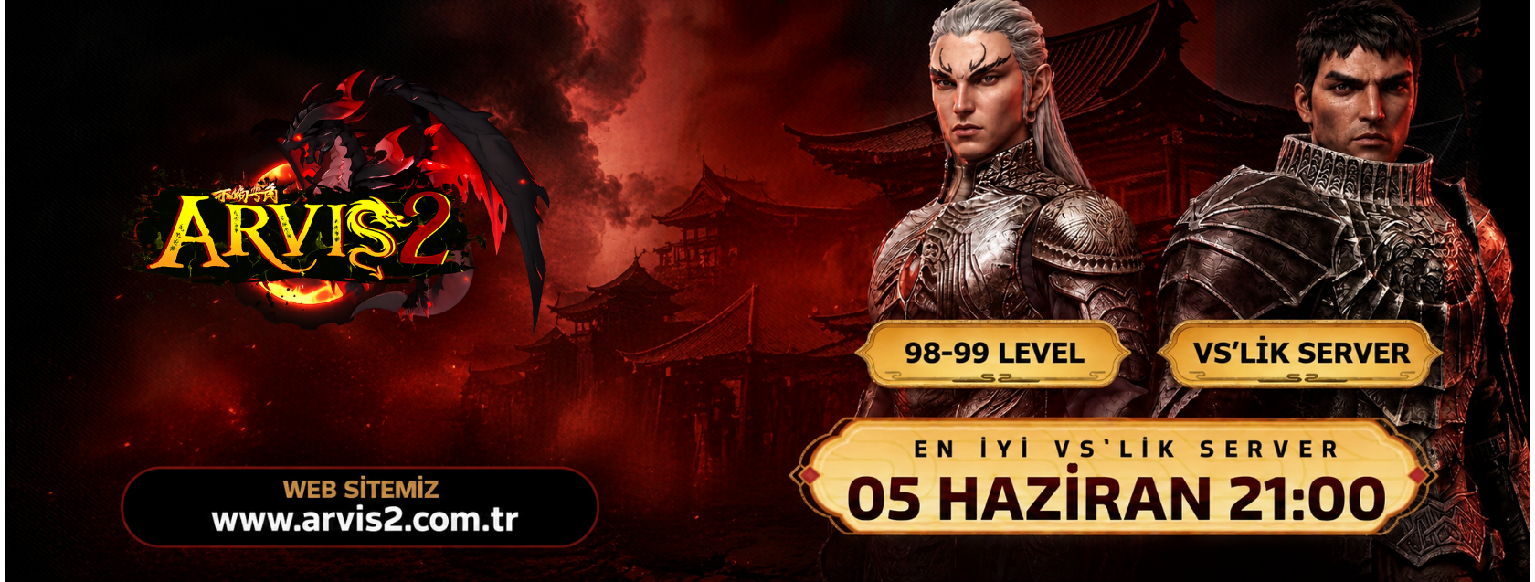 ARVİS2 AÇILIYOR! (98-99 VS’LİK YAPISIYLA) - Metin2 PVP Sunucu Bannerı