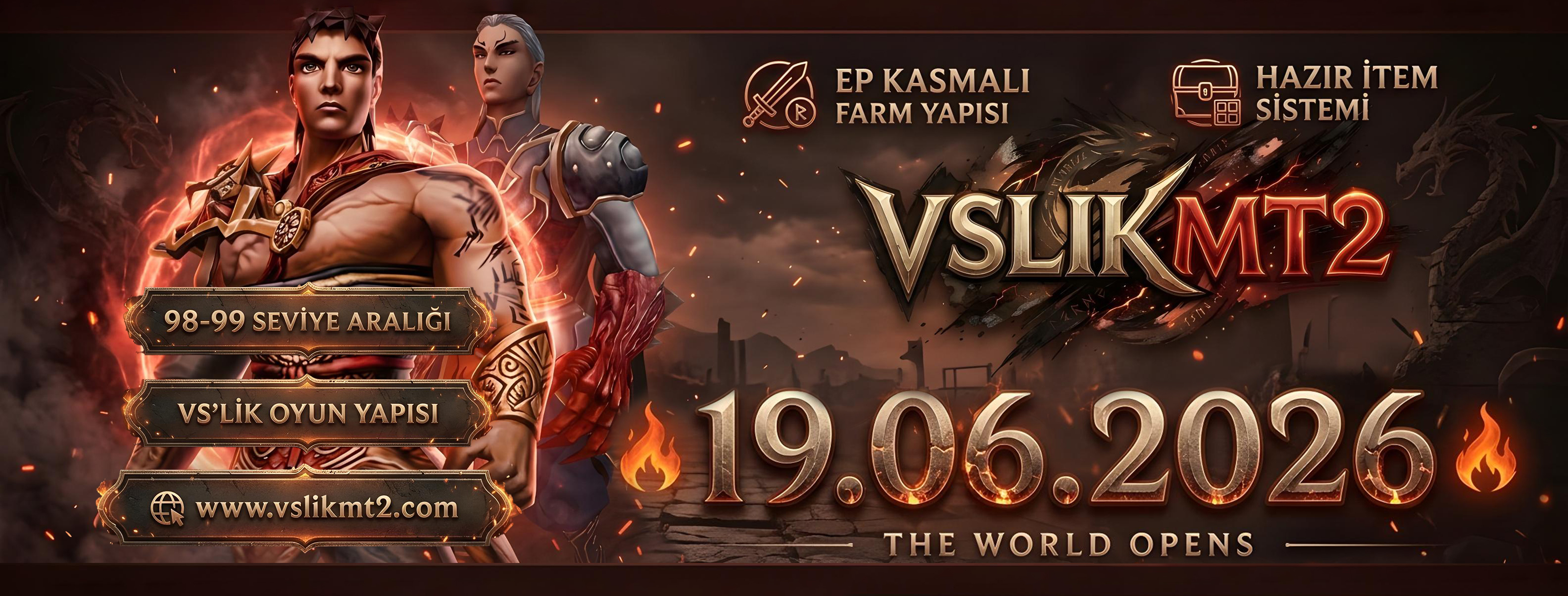 VslikMt2 - Metin2 Özel Sunucu VslikMt2 - Metin2 PVP Sunucu Bannerı