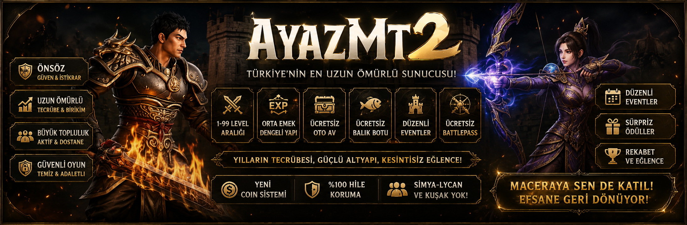 Ayaz Mt2 1-99 Oldschool Pvp Hem Mobilden Hem Pcden Oyna - Metin2 Özel Sunucu Ayaz Mt2 1-99 Oldschool Pvp Hem Mobilden Hem Pcden Oyna - Metin2 PVP Sunucu Bannerı