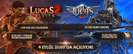 Lucas Mt2 Zeus 55-120 600K Başlangıç Hasarı – Ücretsiz Perma Oto Av + 3 Kademeli Battlepass, Oto Boss Çağırma, 250 Seviye Levelli Pet, 6 Çark, Legal Satış Metin2 PvP  - Metin2 PVP Sunucu Bannerı