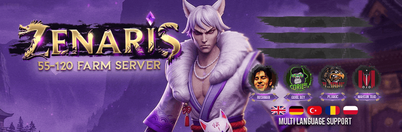 Zenaris Mt2 55-120 Newschool – +30M Başlangıç Hasarı, Ücretsiz Perma Oto Boss + Oto Av + Battlepass, 500€ Hasar Sıralama, Legal Satış, 17 Yayıncı Partner Metin2 PvP Server - Metin2 PVP Sunucu Bannerı