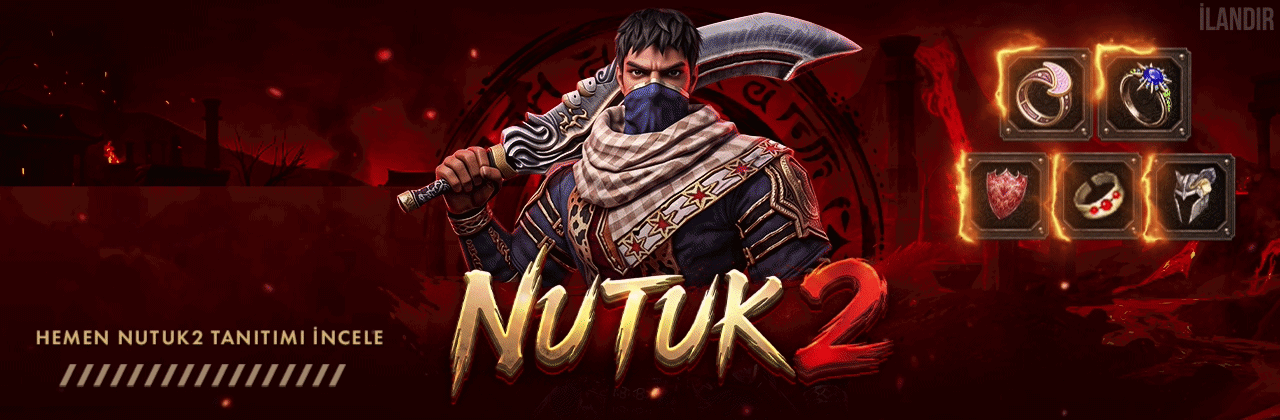 Nutuk2 1-99 Orta Emek Türkiye'nin En İyi Serveri – Lycan + Kuşak + Simya + Kadim Efsun YOK, P2W Karşıtı, TL Ödüllü Lonca Turnuvası %100 Katıl Kazan ile Metin2 PvP Server - Metin2 PVP Sunucu Bannerı