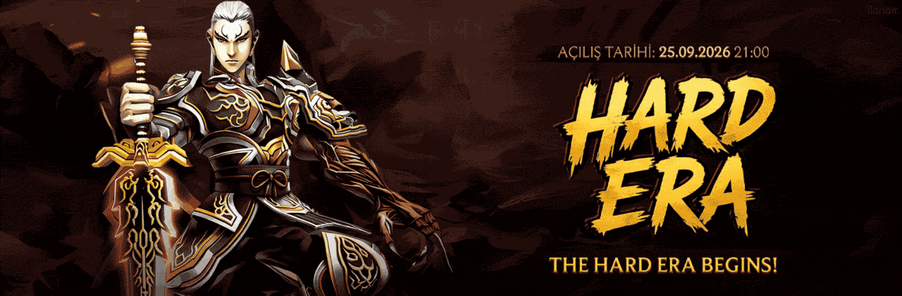 Hardera2 Global "The Hard Era Begins" – İlk Aşama 75 Level Hard Oldschool, 2009 Zorluğu, Dengeli Ekonomi, Klasik Ruh, Kimliği Bozan Ekleme YOK, Global Topluluk + Türkçe Destek ile Metin2 PvP Server - Metin2 PVP Sunucu Bannerı