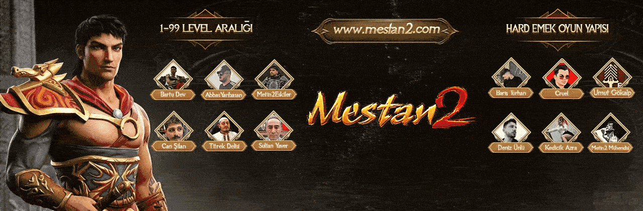 Mestan2 1-99 Hard Emek – Kostüm/Pet/Fiş YOK + Büyülü Metal YOK + Yayıncı ve Lonca EP YOK + Nesnede Efsun Yüzük YOK + Legal Satış + Offline Shop Dengeli ve Ömürlük Metin2 PvP Server - Metin2 PVP Sunucu Bannerı